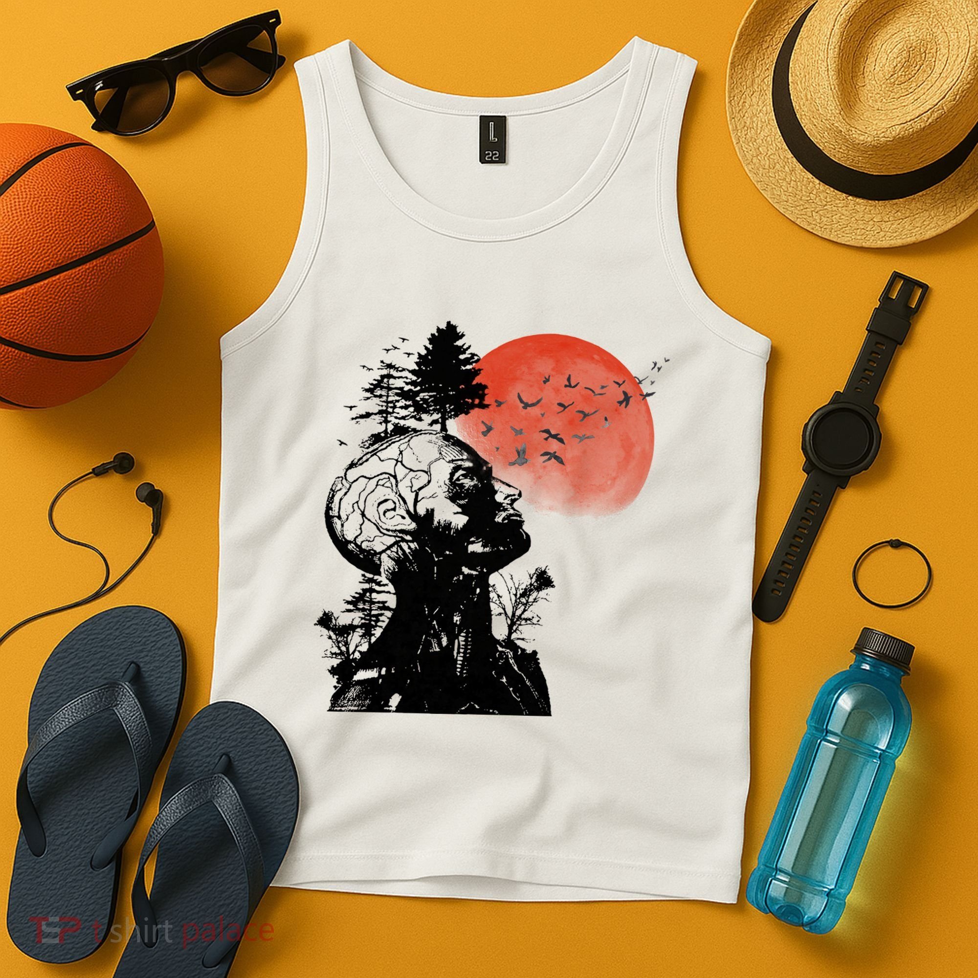Hangover Human Tree Graphic Tank Top