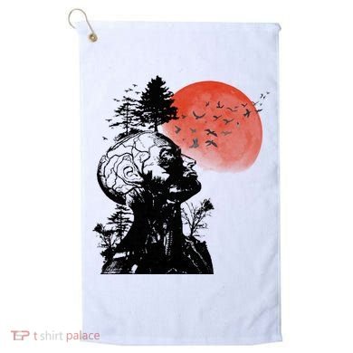 Hangover Human Tree Graphic Golf Towel