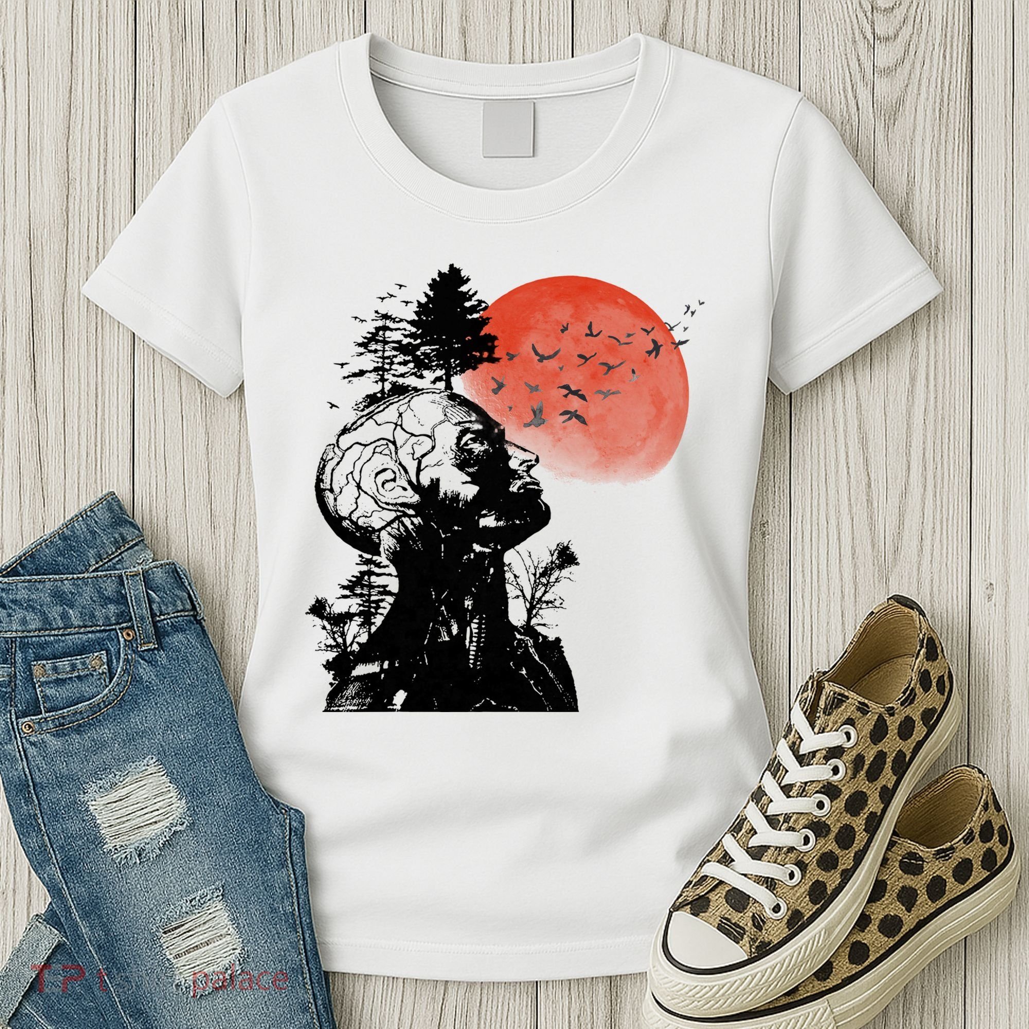 Hangover Human Tree Graphic Women's T-Shirt