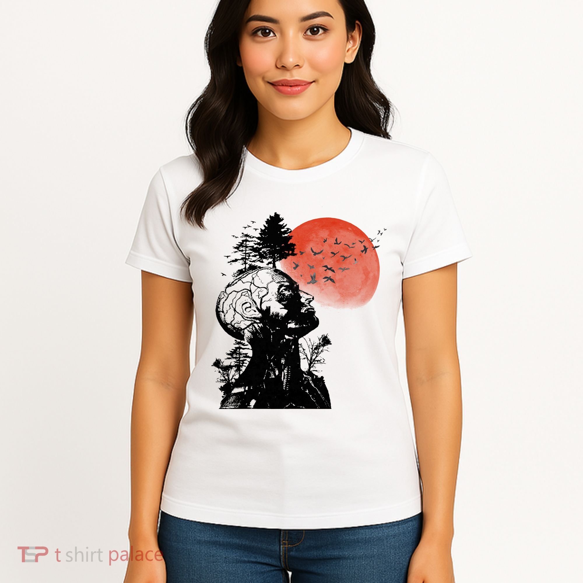 Hangover Human Tree Graphic Women's T-Shirt