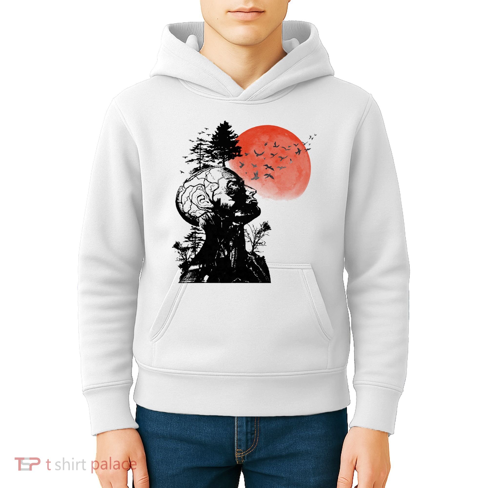 Hangover Human Tree Graphic Kids Hoodie