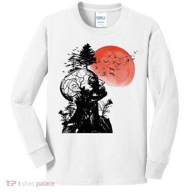 Hangover Human Tree Graphic Kids Long Sleeve Shirt