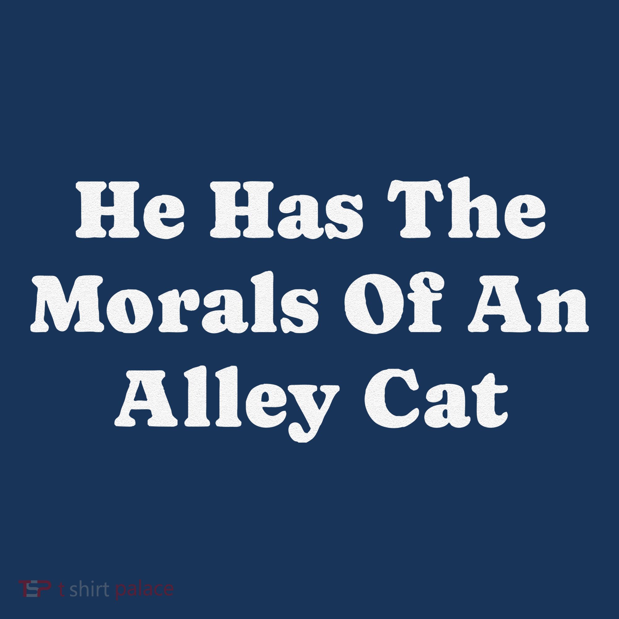 He Has The Morals Of An Alley Cat Women's Hoodie