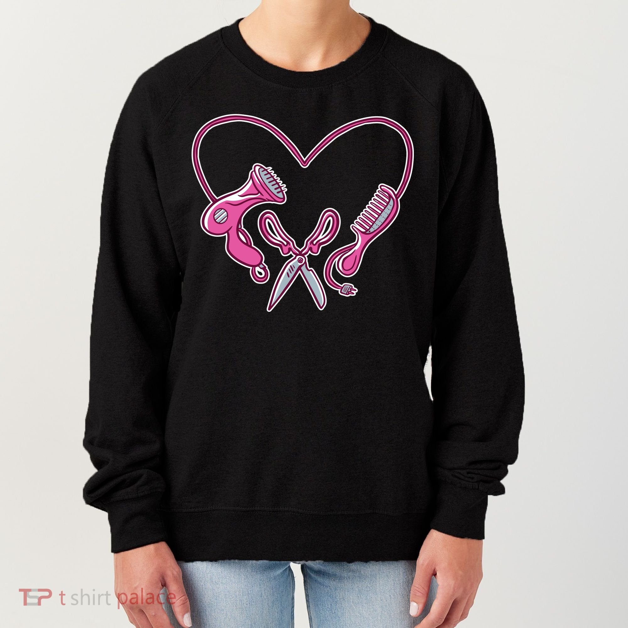 Hairdresser Heart Tools Women's Sweatshirt