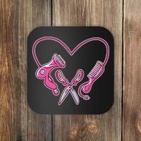 Hairdresser Heart Tools Coaster thumb 0