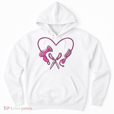 Hairdresser Heart Tools Hoodie