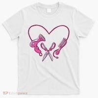 Hairdresser Heart Tools T-Shirt thumb 0