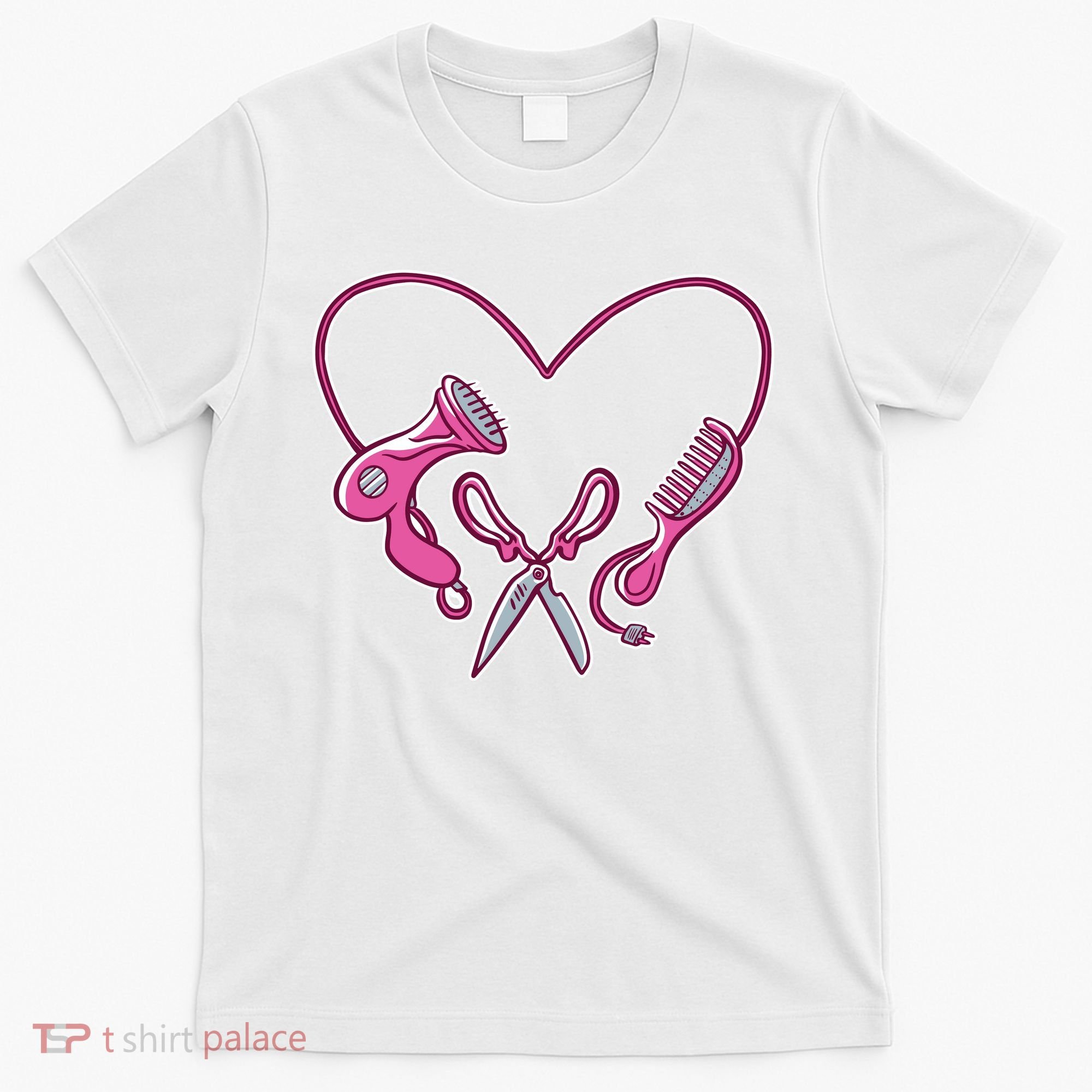 Hairdresser Heart Tools T-Shirt