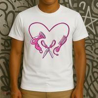 Hairdresser Heart Tools T-Shirt thumb 3