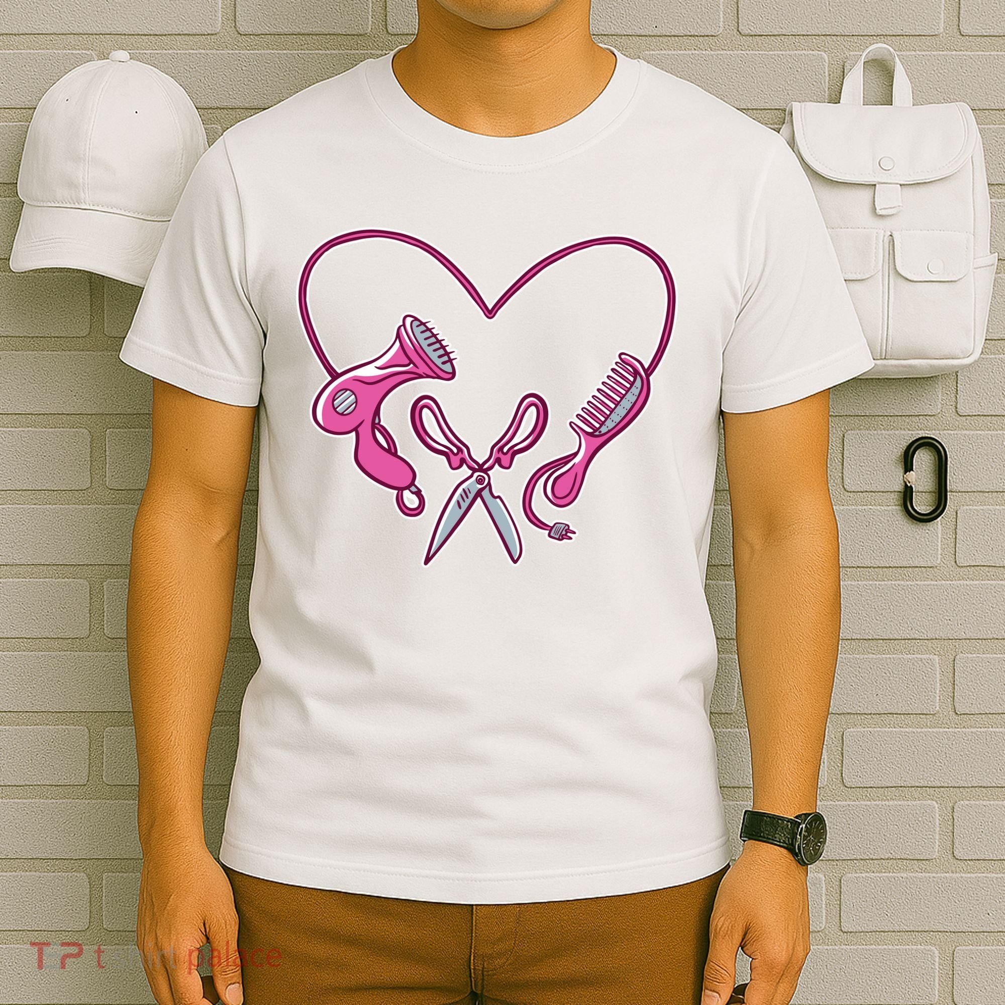 Hairdresser Heart Tools T-Shirt