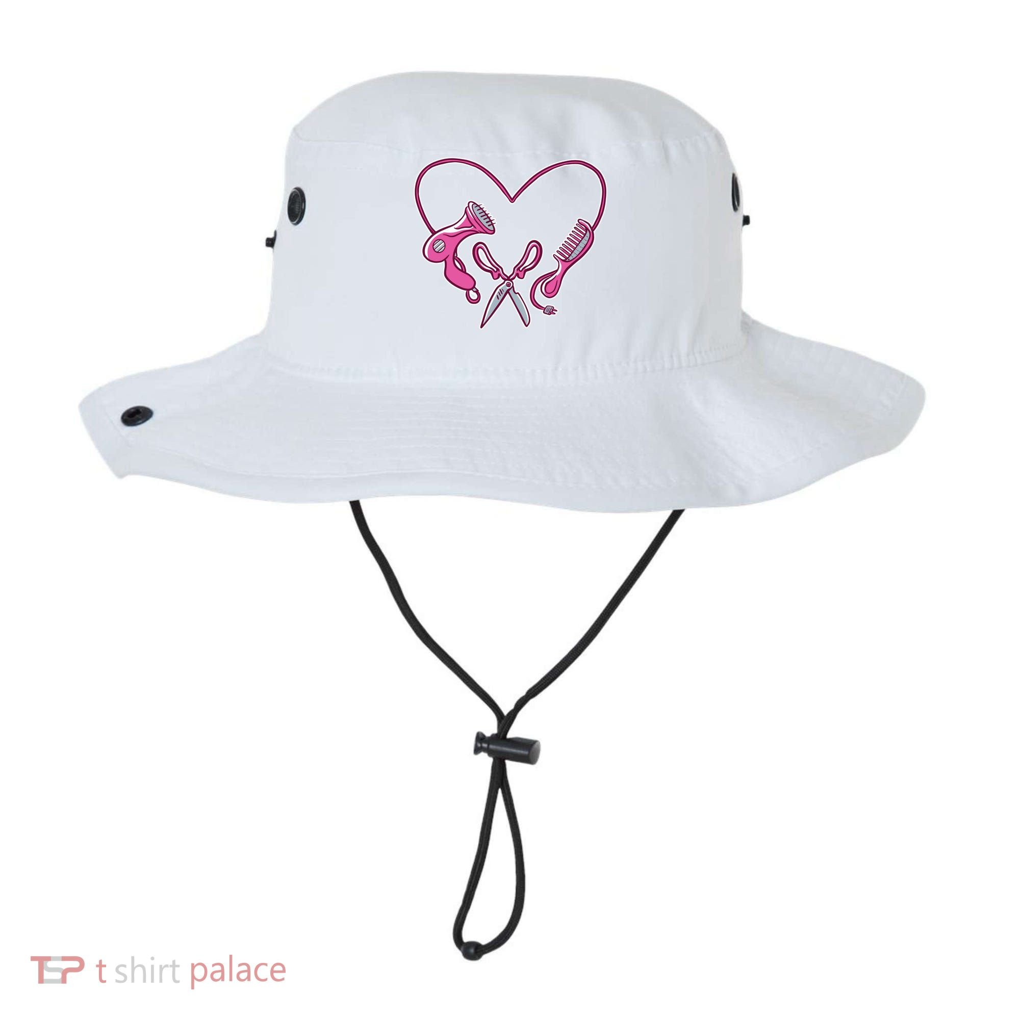 Hairdresser Heart Tools Bucket Hat