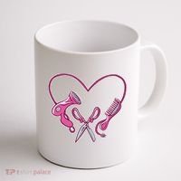 Hairdresser Heart Tools Coffee Mug thumb 1
