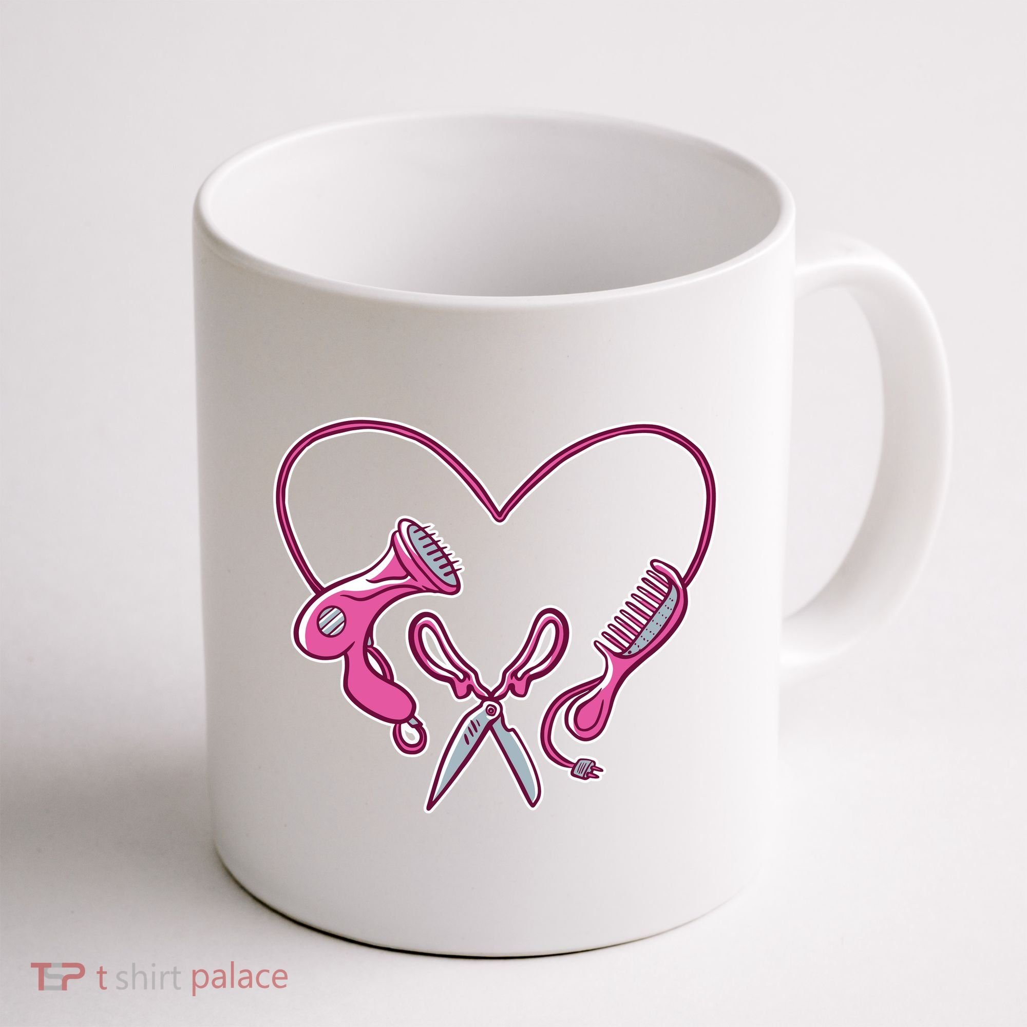 Hairdresser Heart Tools Coffee Mug