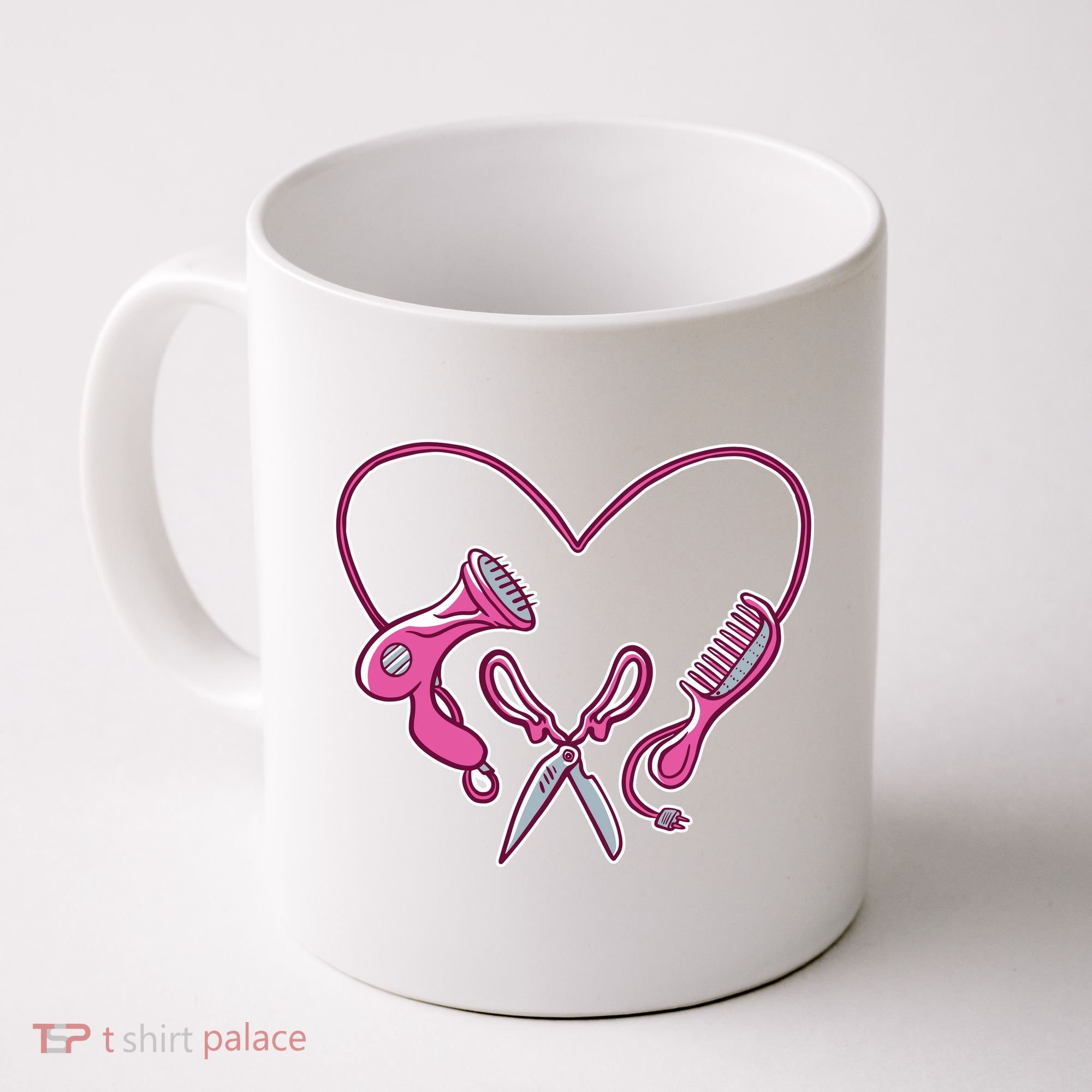 Hairdresser Heart Tools Coffee Mug