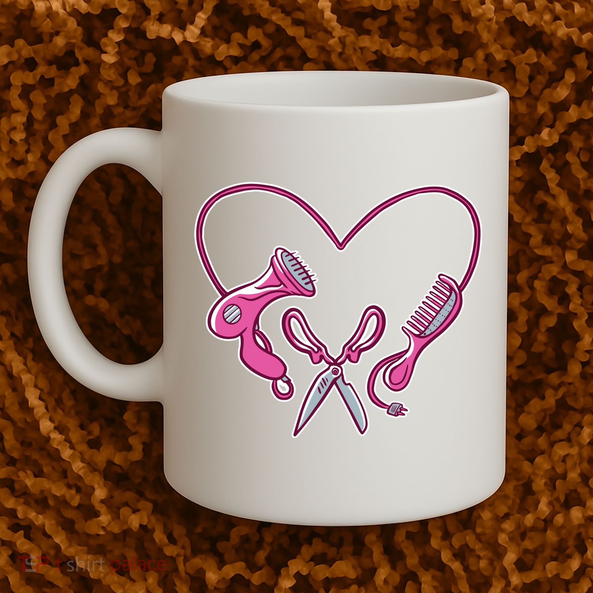 Hairdresser Heart Tools Coffee Mug