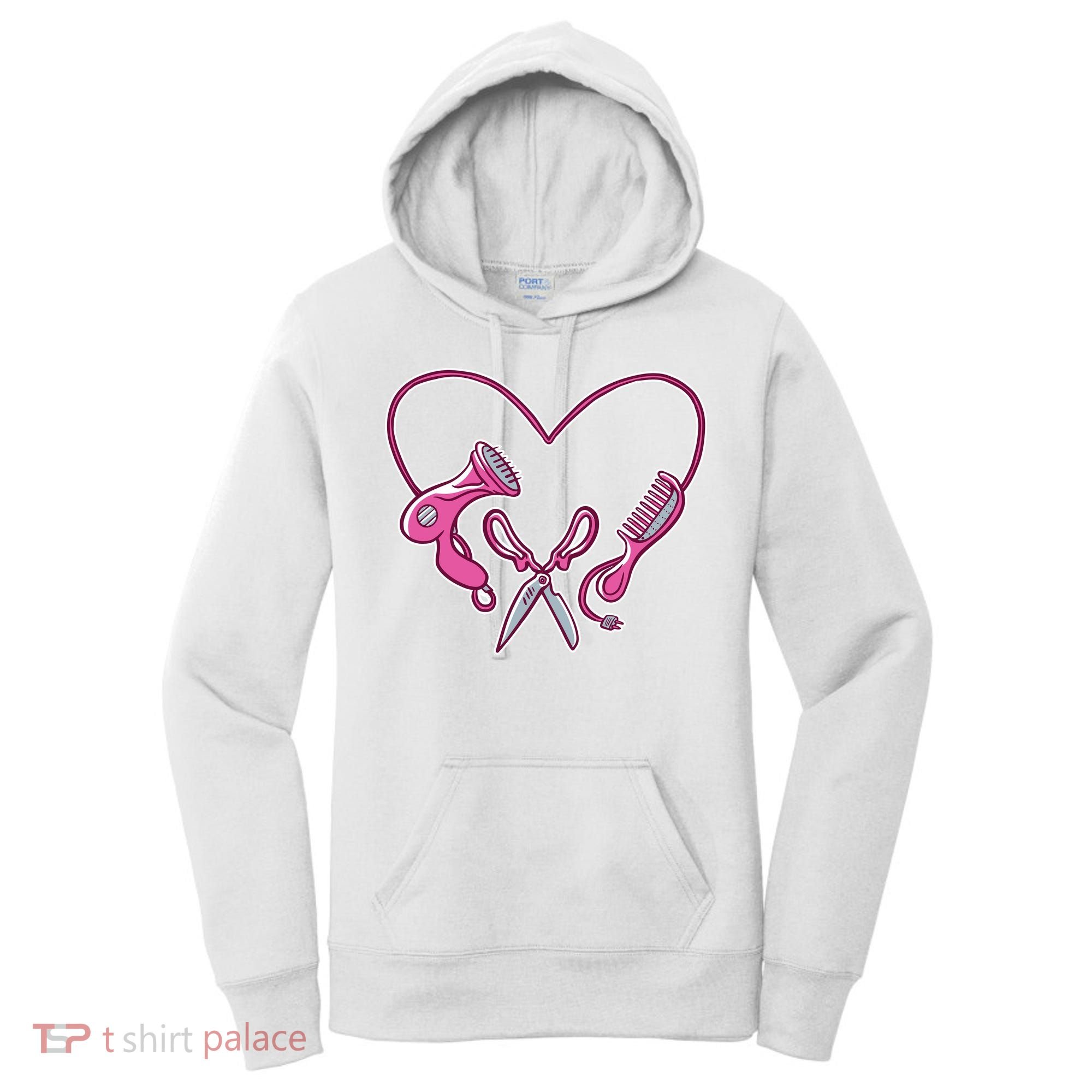 Hairdresser Heart Tools Women's Hoodie