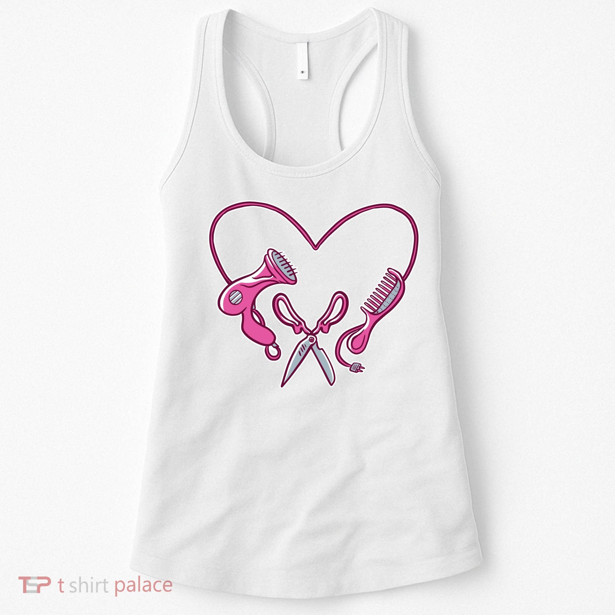 Hairdresser Heart Tools Women's Tank Top