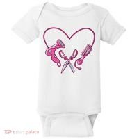 Hairdresser Heart Tools Baby Bodysuit thumb 0