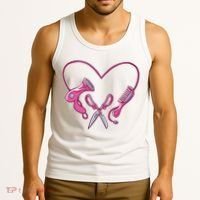 Hairdresser Heart Tools Tank Top thumb 3