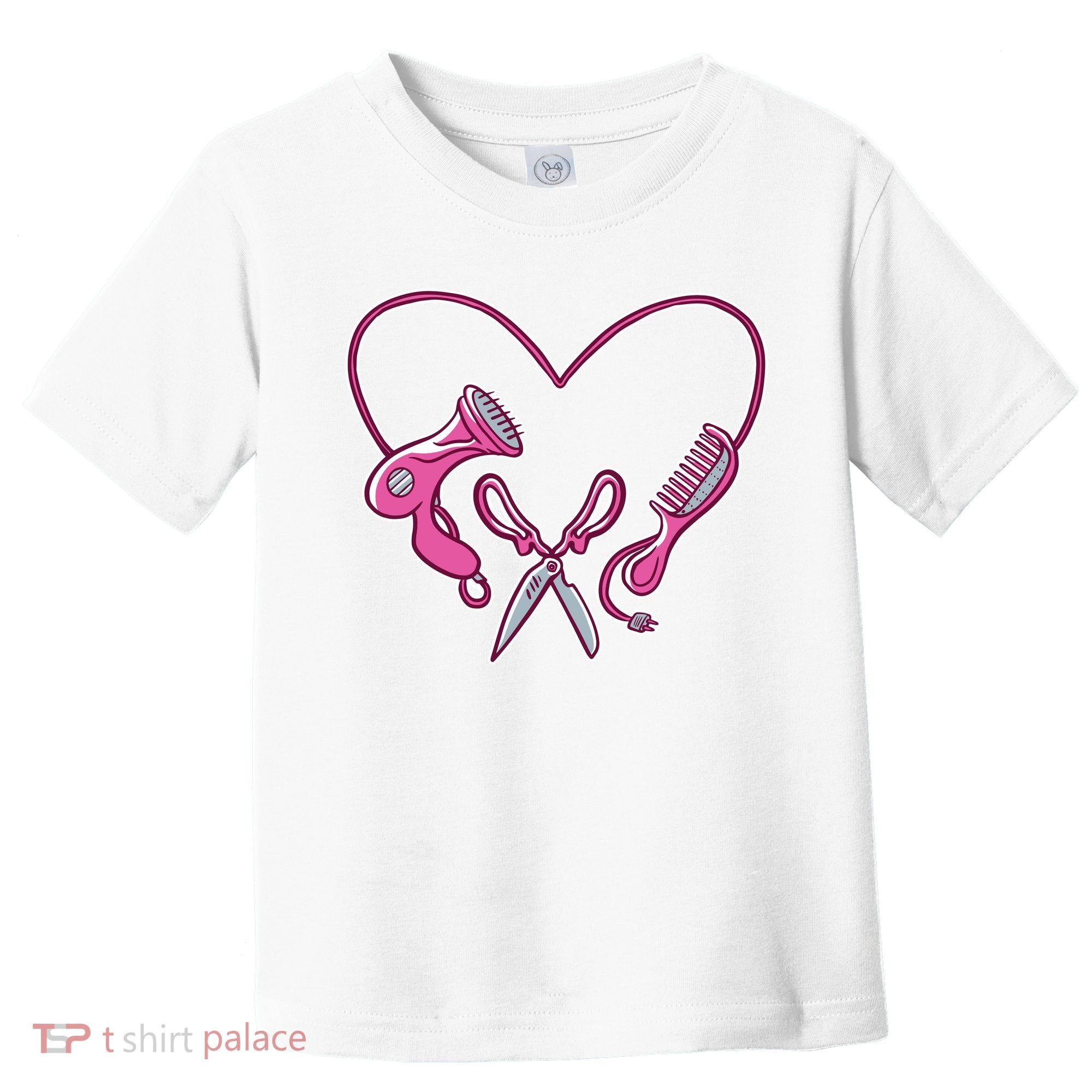 Hairdresser Heart Tools Toddler T-Shirt