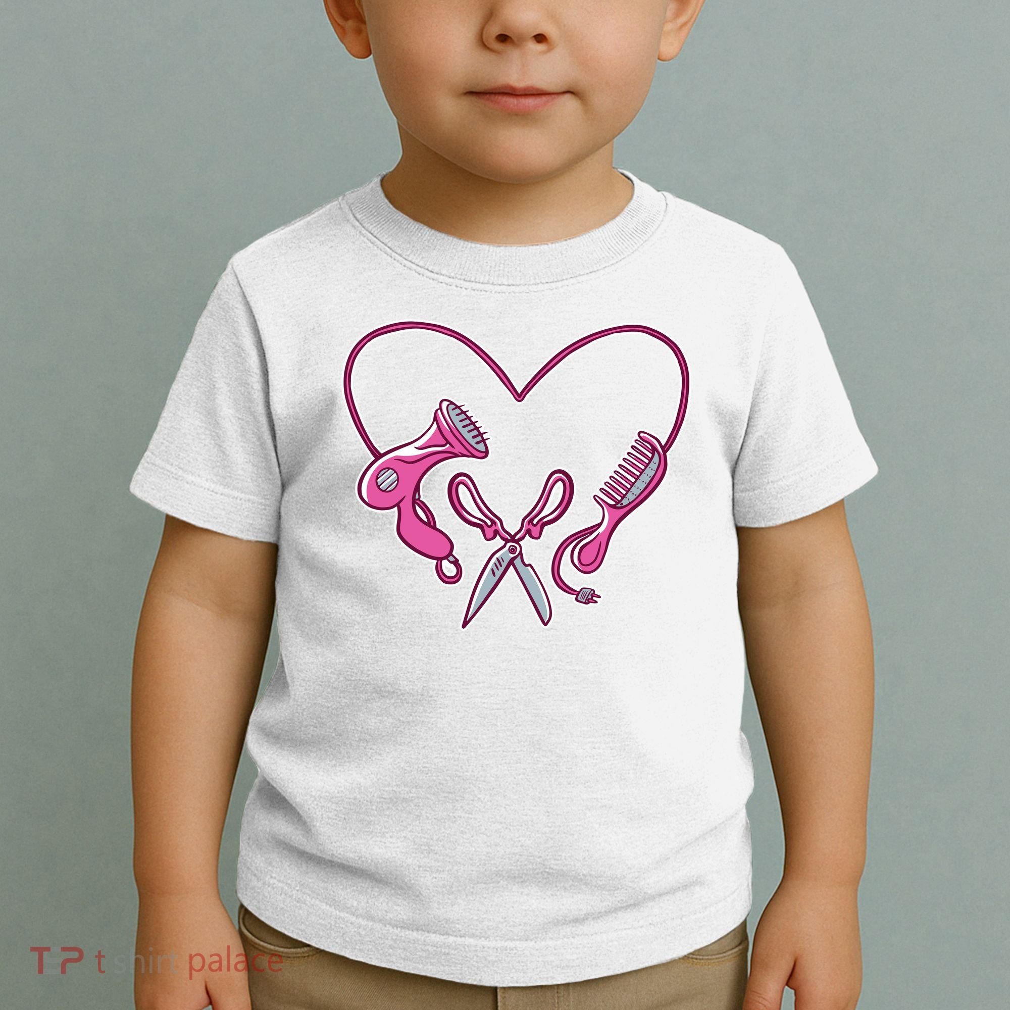 Hairdresser Heart Tools Toddler T-Shirt