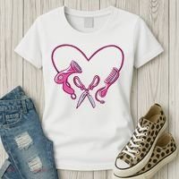 Hairdresser Heart Tools Women's T-Shirt thumb 3
