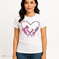 Hairdresser Heart Tools Women's T-Shirt thumb 4