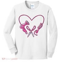 Hairdresser Heart Tools Kids Long Sleeve Shirt thumb 0