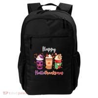 Happy Halloween Thanksgiving Christmas Coffee Lover Backpack thumb 0