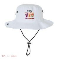 Happy Halloween Thanksgiving Christmas Coffee Lover Bucket Hat thumb 0