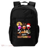Happy Halloween Thanksgiving Christmas Wine Lover Gift Backpack thumb 0
