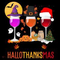 Happy Halloween Thanksgiving Christmas Wine Lover Gift Coffee Mug thumb 5