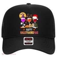 Happy Halloween Thanksgiving Christmas Wine Lover Gift Hat thumb 0