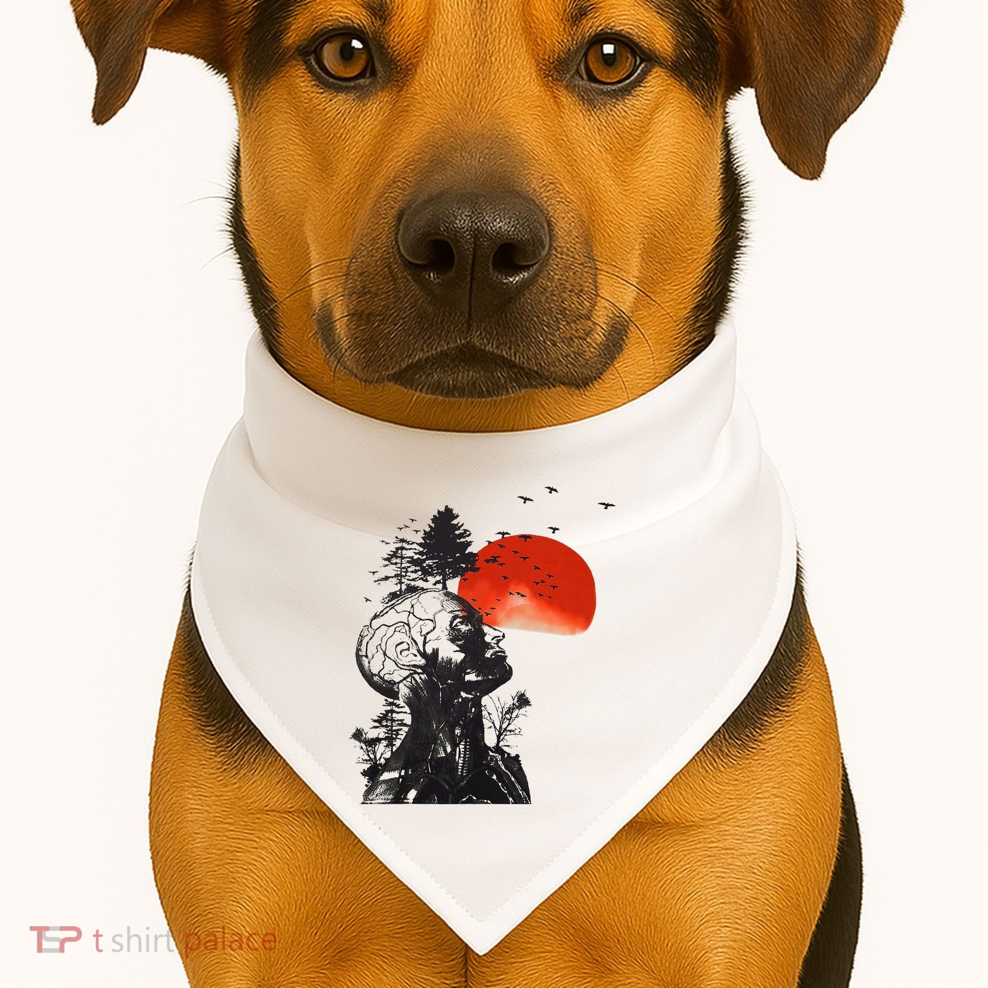 Hangover Human Tree USA-Made Doggie Bandana