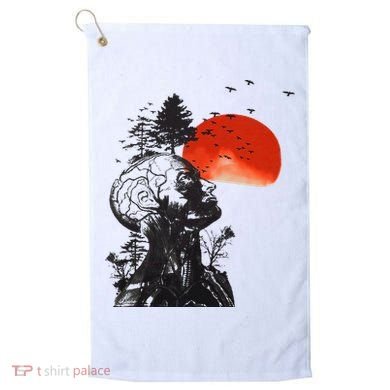 Hangover Human Tree Golf Towel