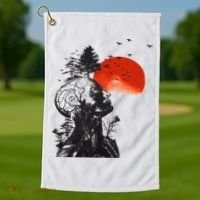 Hangover Human Tree Golf Towel thumb 1