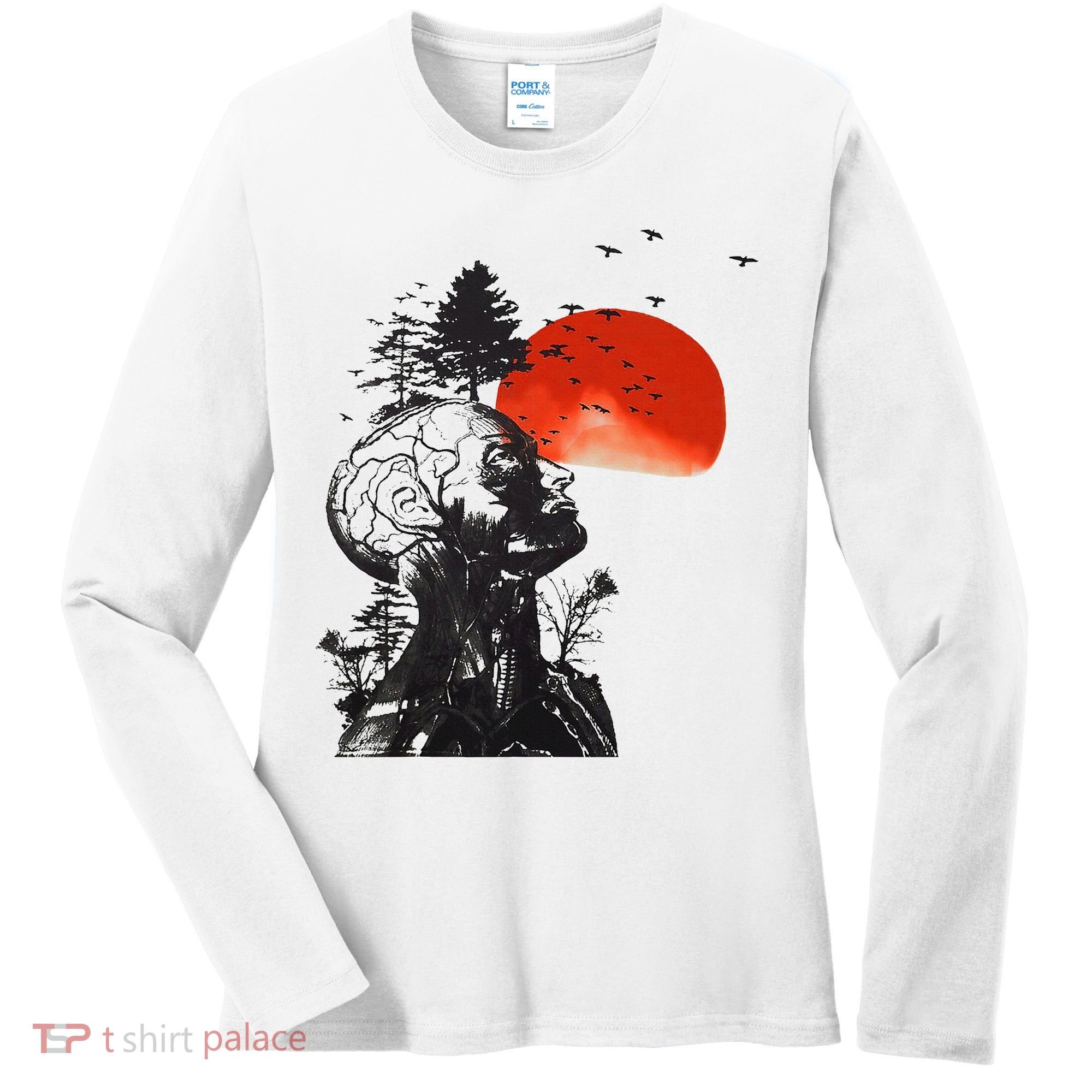 Hangover Human Tree Women's Long Sleeve Shirt