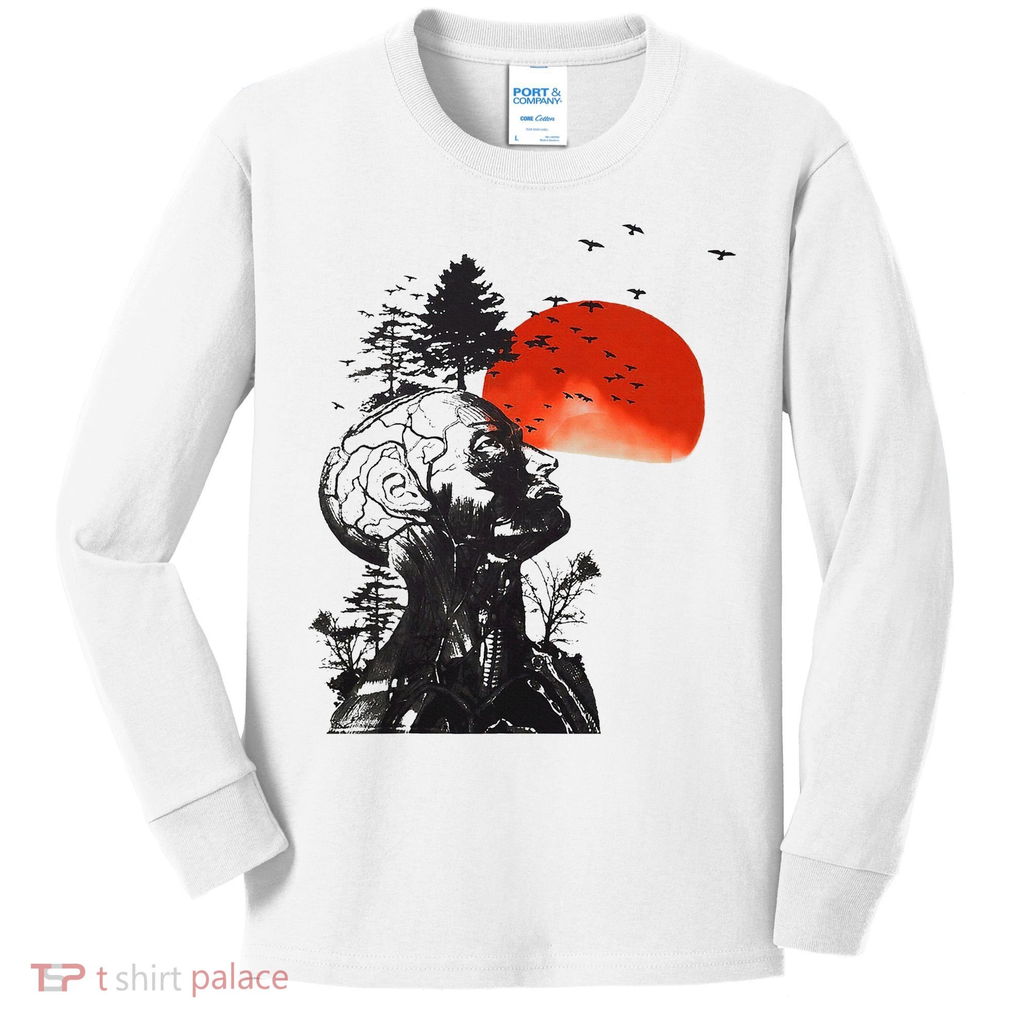 Hangover Human Tree Kids Long Sleeve Shirt