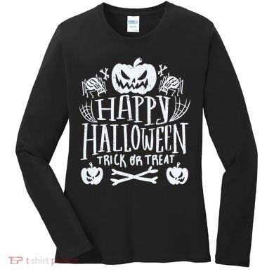 Happy Halloween Trick Or Treat Women's Long Sleeve Shirt