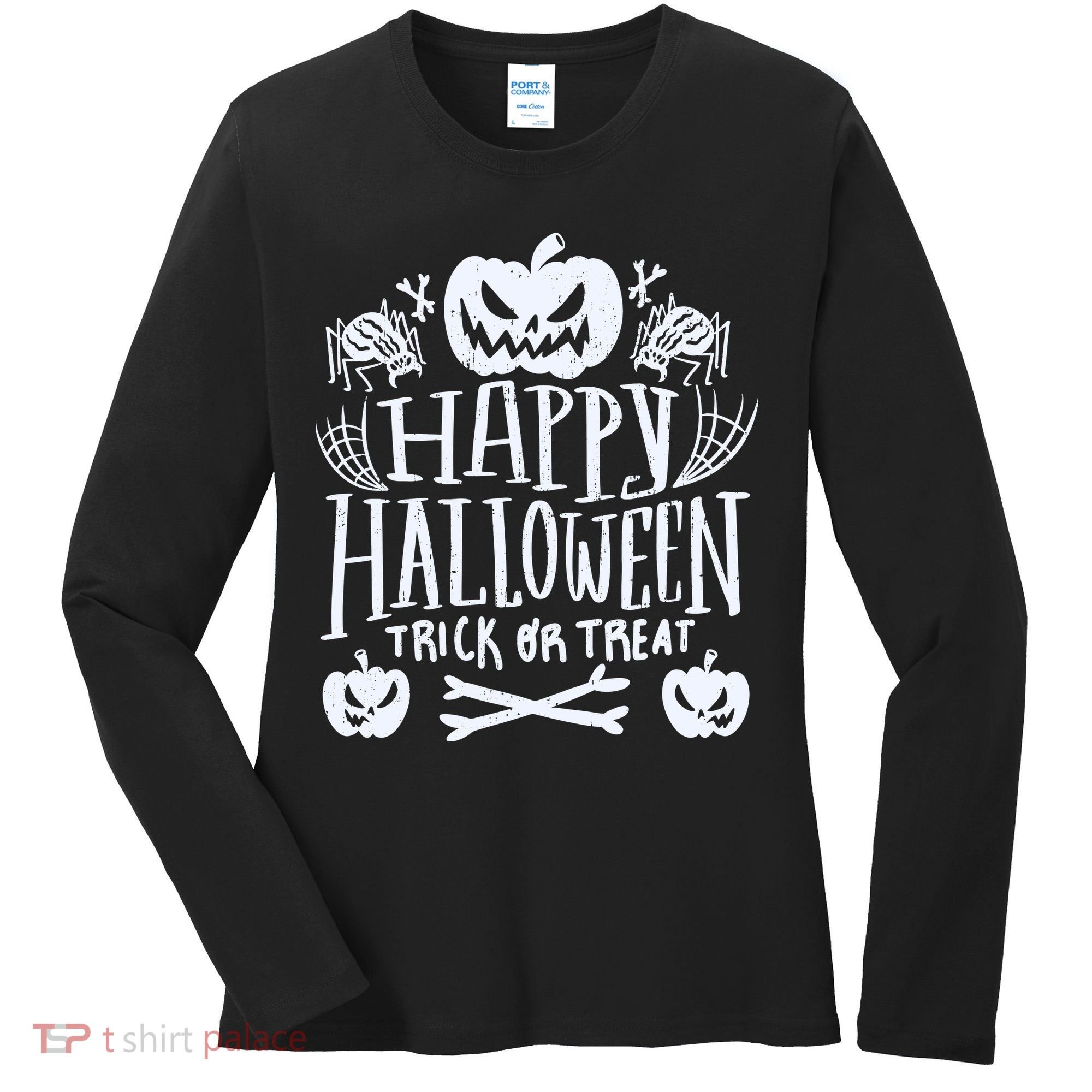 Happy Halloween Trick Or Treat Women's Long Sleeve Shirt