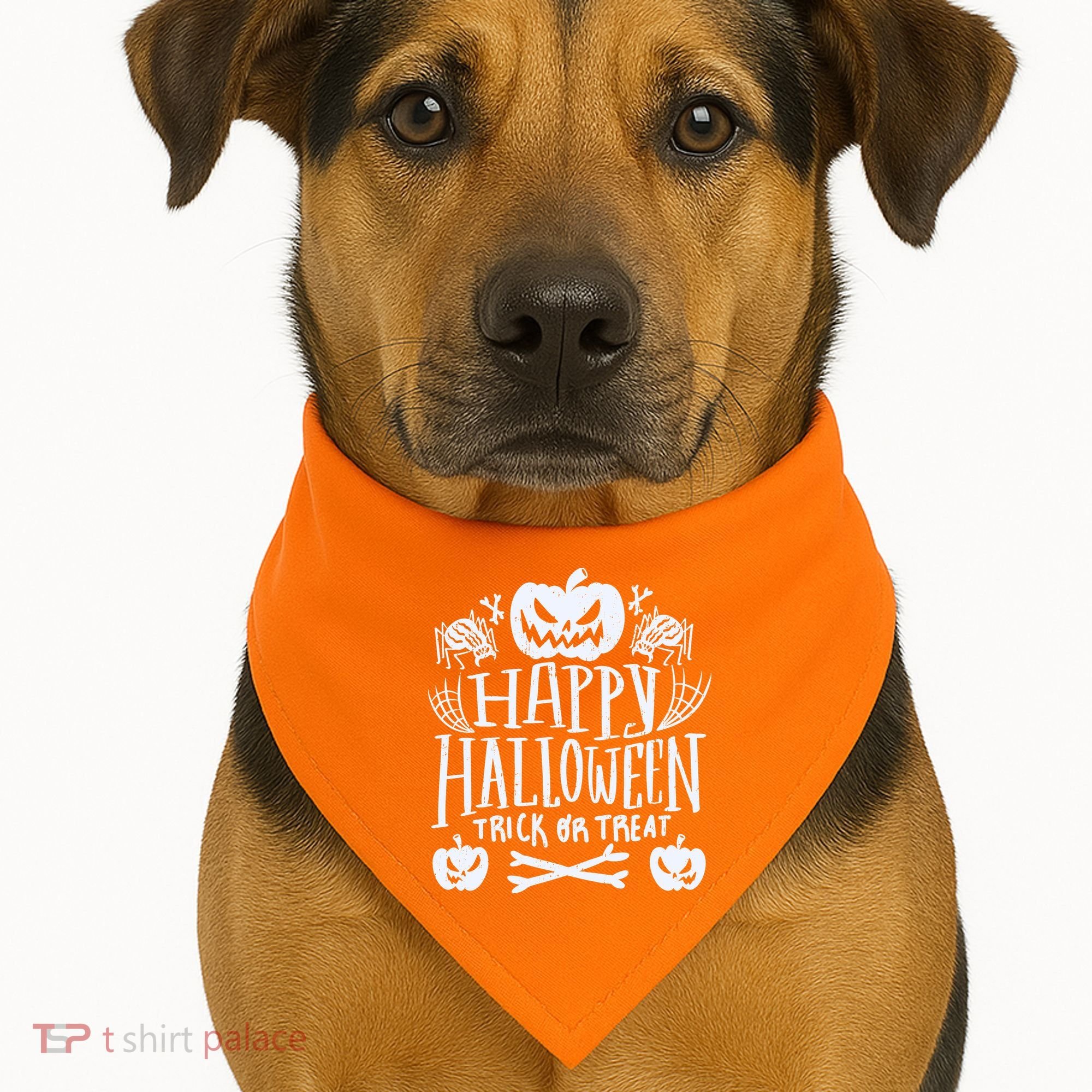 Happy Halloween Trick Or Treat USA-Made Doggie Bandana