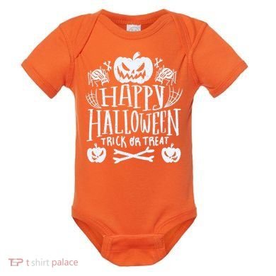 Happy Halloween Trick Or Treat Baby Bodysuit