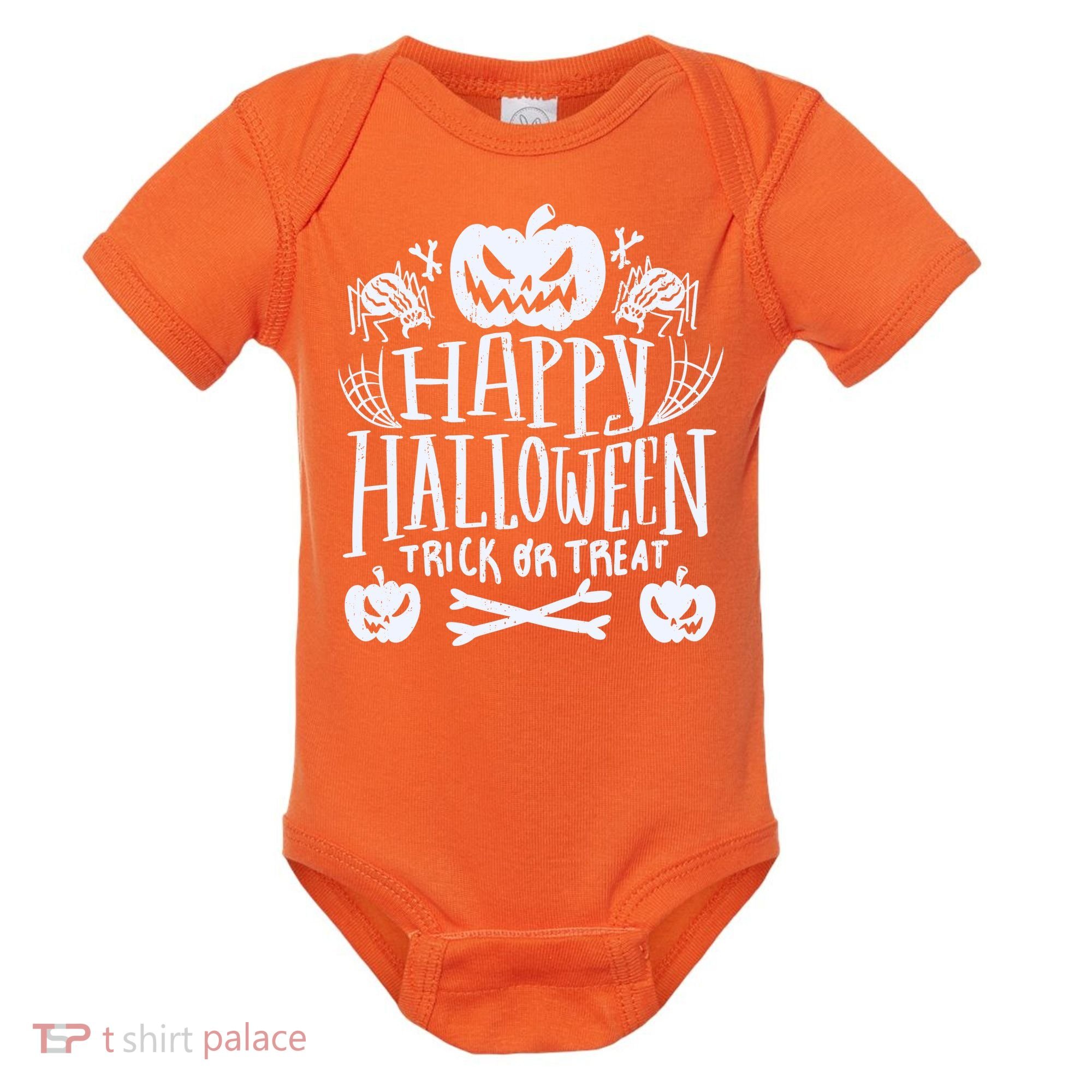 Happy Halloween Trick Or Treat Baby Bodysuit