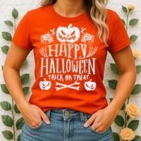 Happy Halloween Trick Or Treat Women's T-Shirt thumb 2