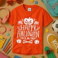 Happy Halloween Trick Or Treat Kids T-Shirt thumb 3