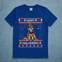 Happy Halloween Ugly Miniature Schnauzer Howloween Pumpkin T-Shirt thumb 5