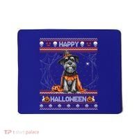 Happy Halloween Ugly Miniature Schnauzer Howloween Pumpkin Mousepad thumb 0