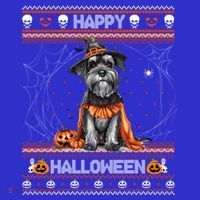 Happy Halloween Ugly Miniature Schnauzer Howloween Pumpkin Women's Tank Top thumb 5