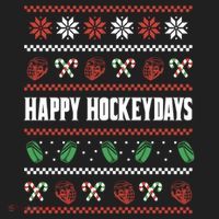 Happy Hockeydays Ugly Chrismas Ice Hockey Gift Women's Sweatshirt thumb 2