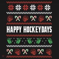Happy Hockeydays Ugly Chrismas Ice Hockey Gift Women's Hoodie thumb 2